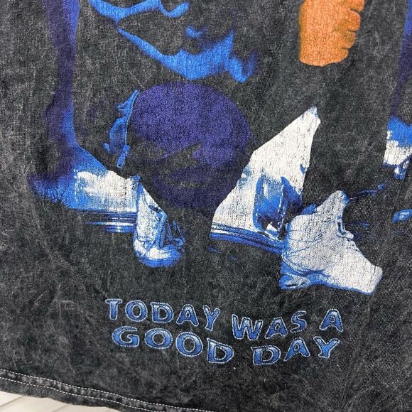 Ice Cube T Shirt Size Sm Graphic Acid Wash Rap Tee Hip Hop Streetwear Cyber Punk - Picture 3 of 5